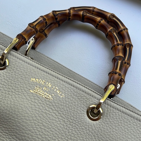 Gucci Handbags - Gucci Tote with bamboo handles